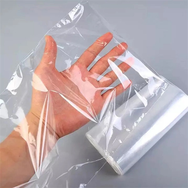 Filme plástico transparente POF do filme plástico do material de embalagem da dobra em V para envolver o agregado familiar essencial